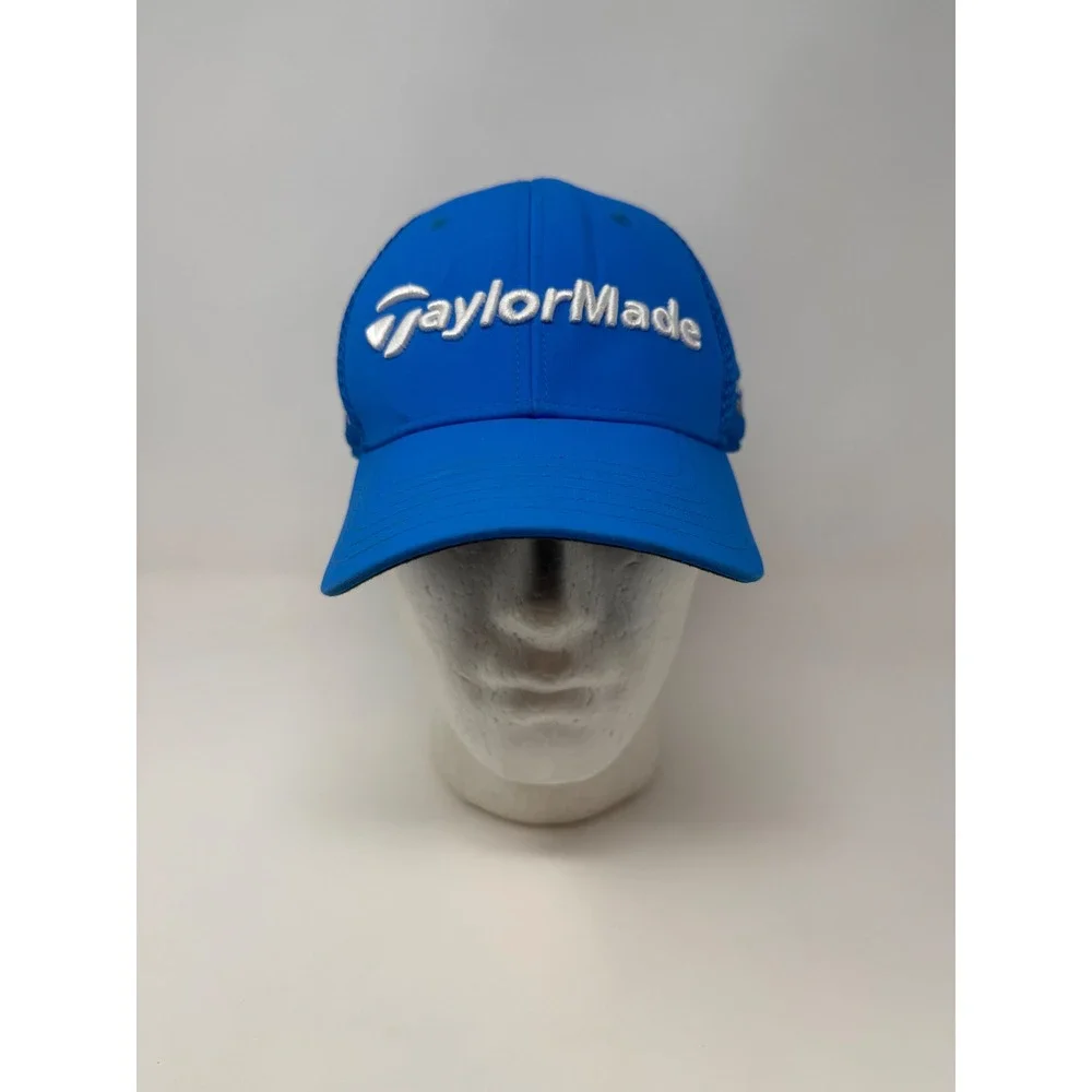TaylorMade Golf Hat Cap Blue‎ Mesh SLDR Tour Preferred Flex Fit Men Size L/XL
